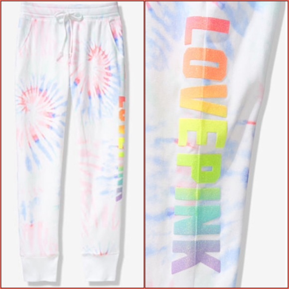 Pink Rainbow Tie Dye Jogger | Poshmark